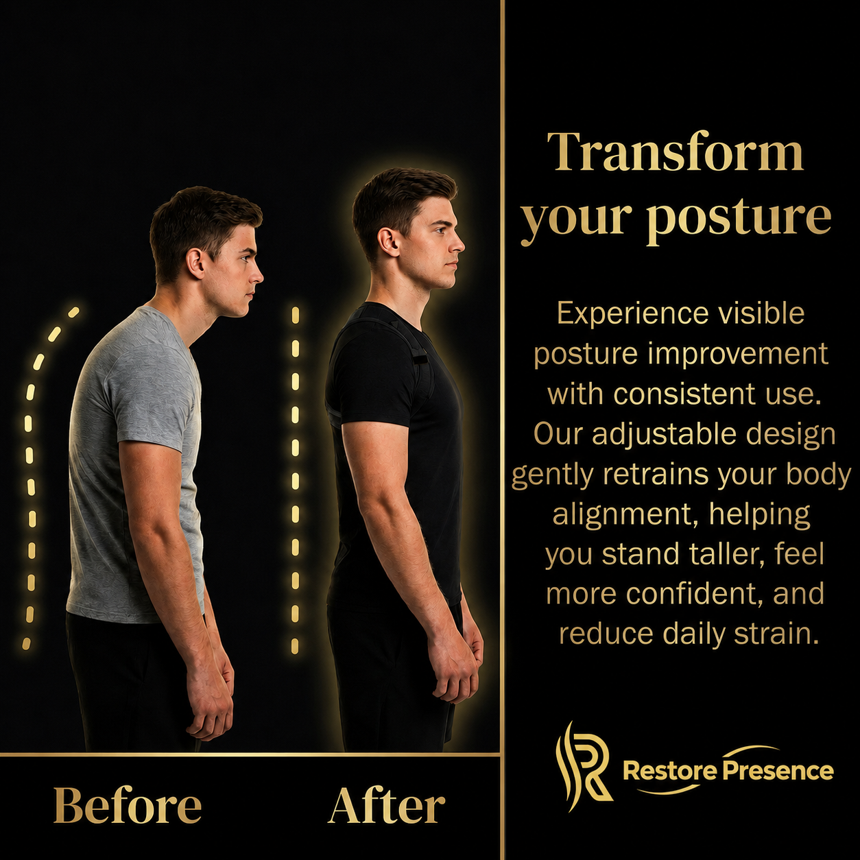 Restore Presence Posture Relief Brace