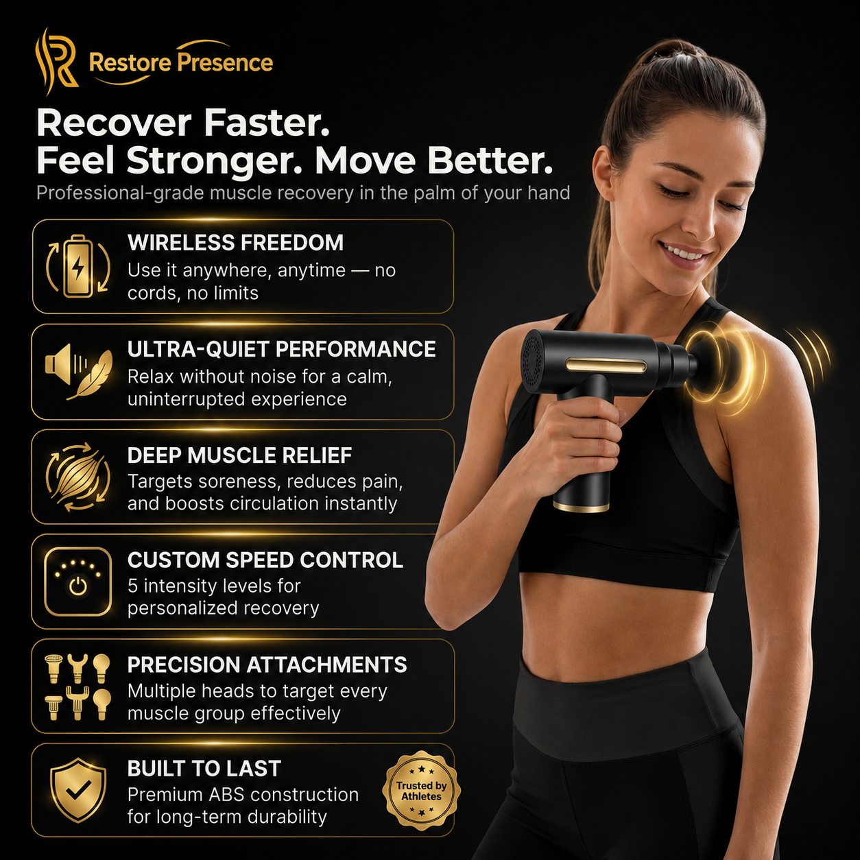 Restore Presence Recovery Massage Gun